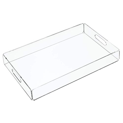 Acrylic Serving Tray With Hndles